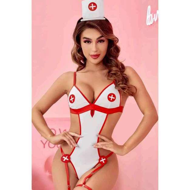 White Nurse Uniform Set