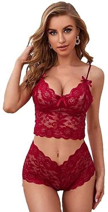 Red Lace Bra & Panty Set